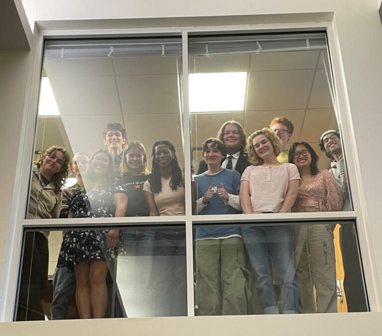 A group of WBOR management members