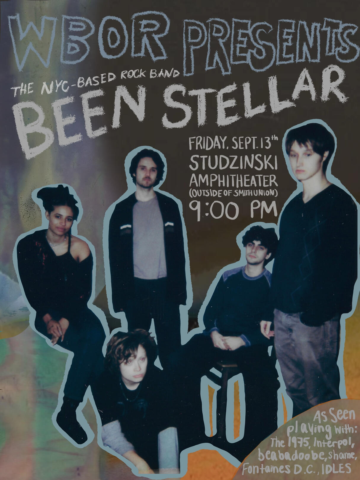 Juice concert poster. May 10th. Bowdoin College The Pub.