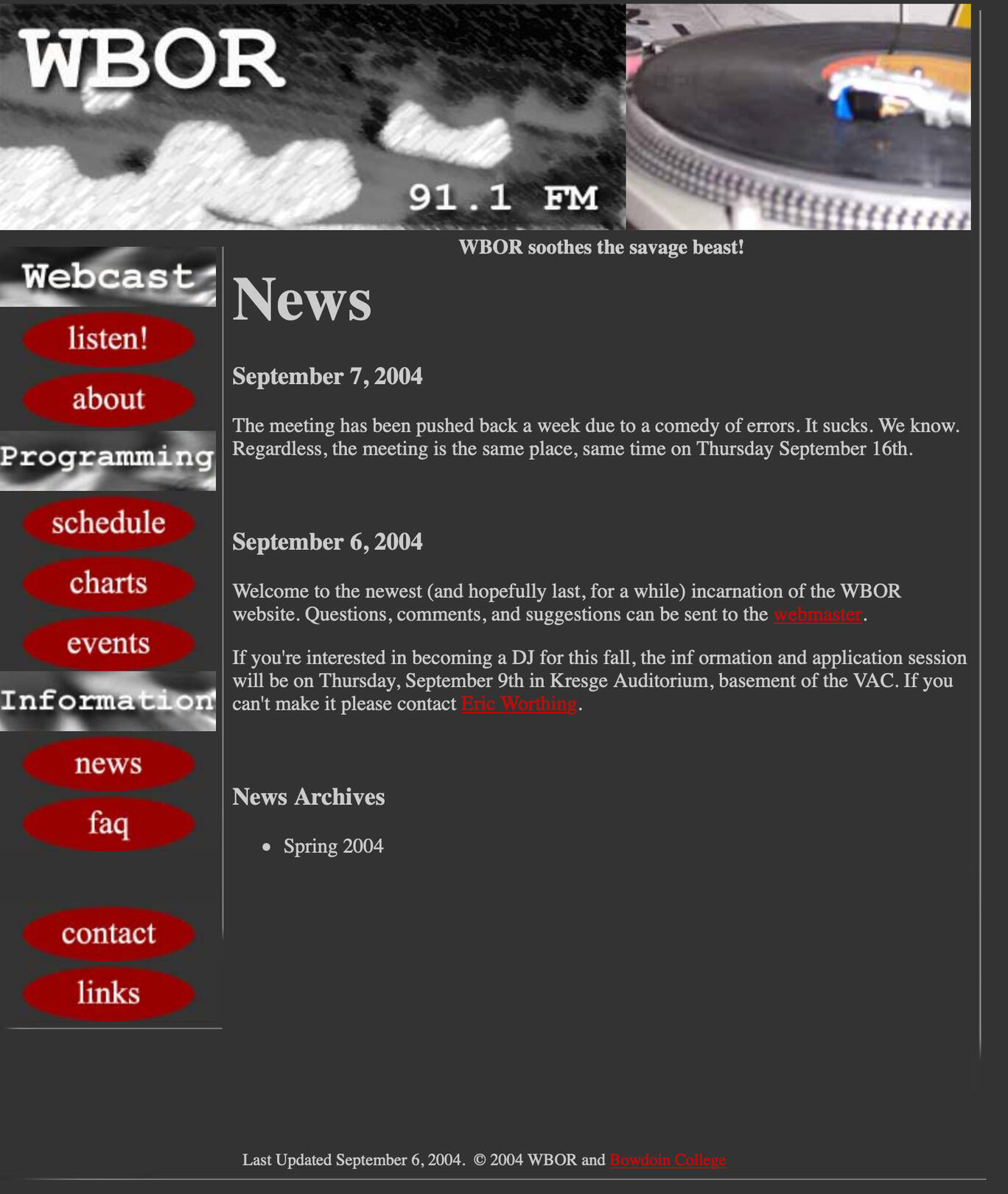 wbor.org Version 2.5